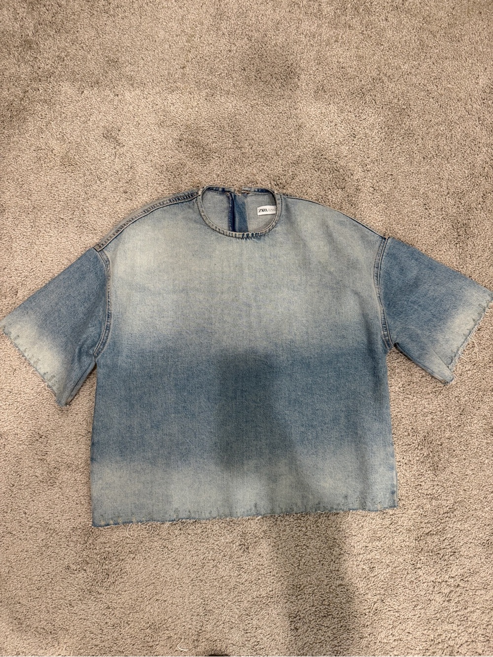 Zara Denim Top